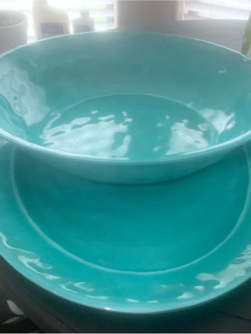 Ceramic Turquoise Dinnerware Set - Home Dining - Picture 2 of 3